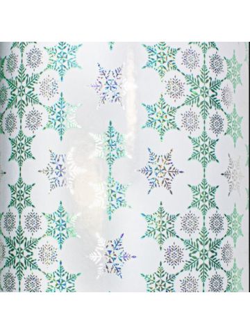Crystal Clear Mint, Snowflake Gift Wrap