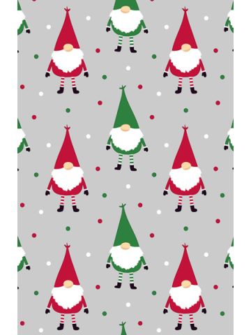 Gnome Sweet Gnome, Christmas Patterns Gift Wrap