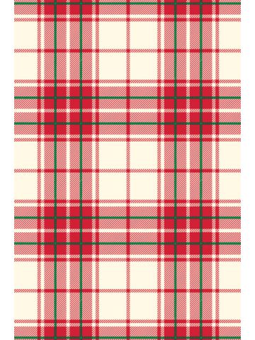 Red Plaid Mania, Christmas Patterns Gift Wrap
