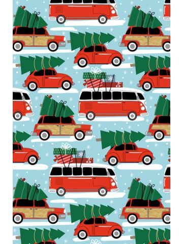 Road Trip, Christmas Patterns Gift Wrap
