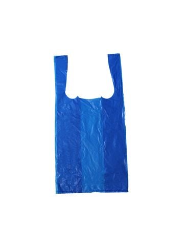 Blue T-Shirt Bags, 9" x 5" x 17"