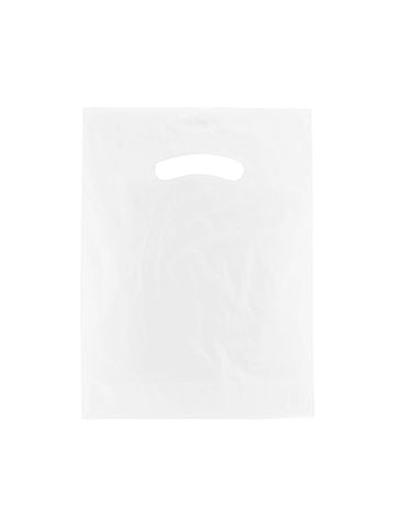 White, Super Gloss Merchandise Bags, 9" x 12"