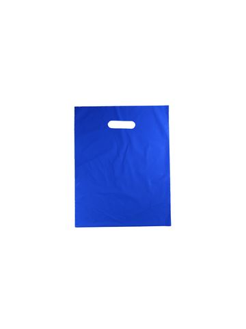 Bright Blue, Medium Gloss Heavy Duty Merchandise Bags, 9" x 12"