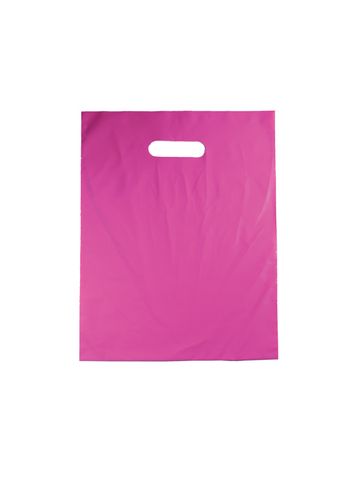 Magenta, Medium Gloss Heavy Duty Merchandise Bags, 12" X 15"