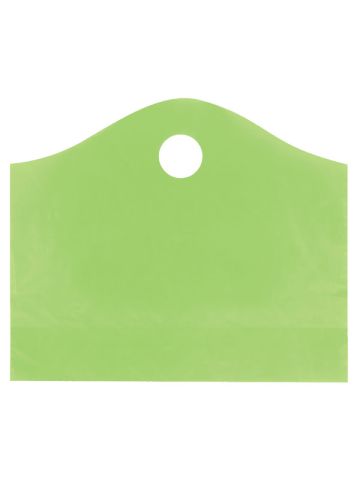 Citrus Green, Super Wave Frosted Bags, 18" x 15" + 6"