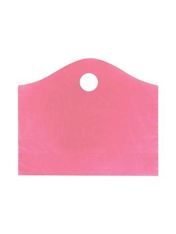 Sizzling Pink, Super Wave Frosted Bags, 18" x 15" + 6"