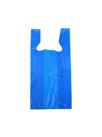 Blue T-Shirt Bags, 12" x 7.5" x 23"