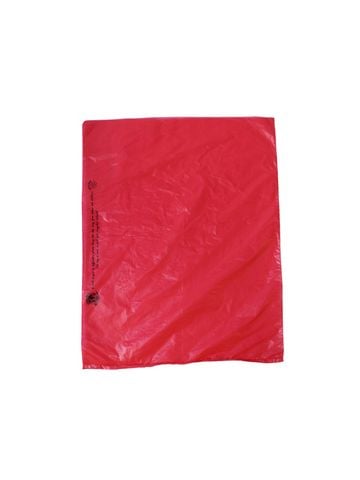 Red, Plastic Merchandise Bags, 12" x 15"