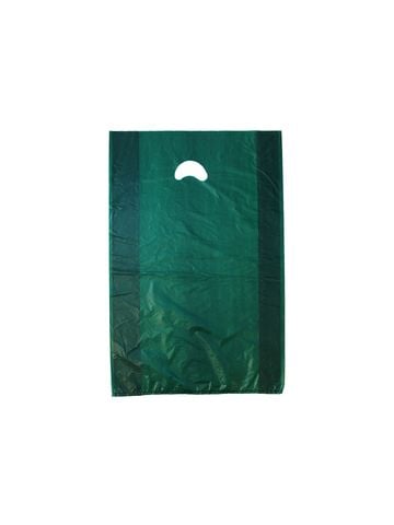 Dark Green, Plastic Merchandise Bags, 16" x 4" x 24"