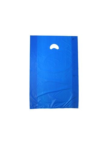 Dark Blue, Plastic Merchandise Bags, 16" x 4" x 24"