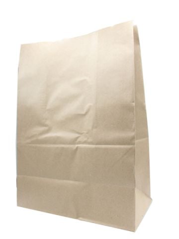 Paper Bag with Handles Kraft White 90g/m² 32+16x43cm (50 Units)
