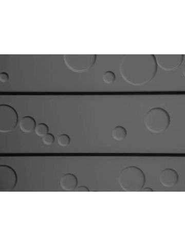 3D Textured Wall Panels, Bubbles - Grey