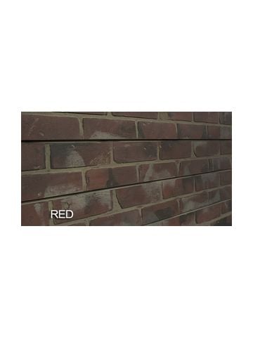 3D Bricks Textured Slatwall, Red