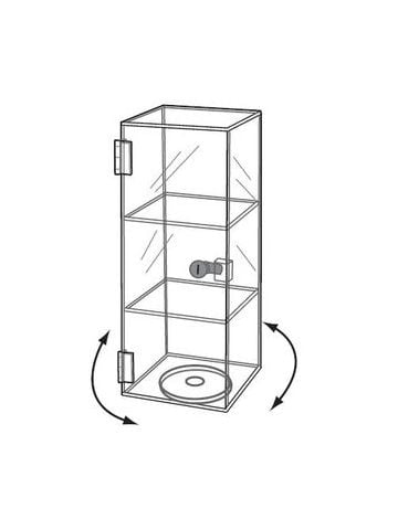 Acrylic Mini Tower Rotating & Locking Showcase