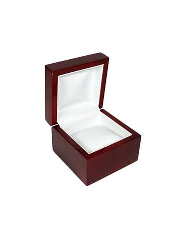 Rosewood Veneer Hinged Jewelry Boxes, for Watch with Pillow