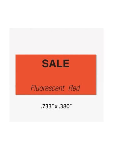 Monarch 1110 Labels, Red SALE, Removable adhesive