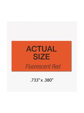 Monarch 1110 Labels, Fluorescent Red, Removable adhesive