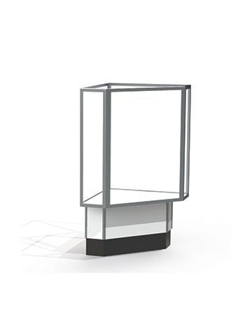 Corner Display Cases, use with Full Vision Case with Lights