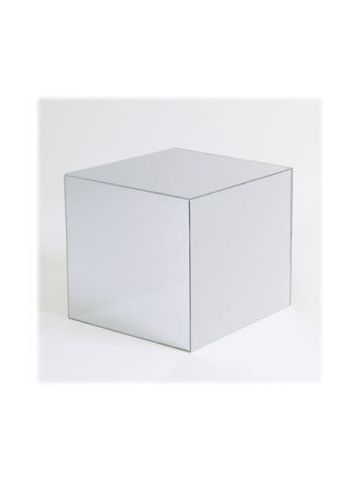 6" Mirrored Acrylic 5 Sided Cube