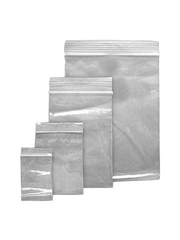 Clear Zipper Reclosable Poly Bags, 3" x 6"