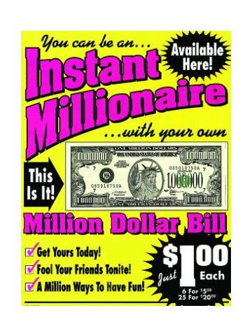 Million Dollar Bill - D31000