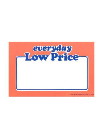 Every Day Low Price, Sign Cards