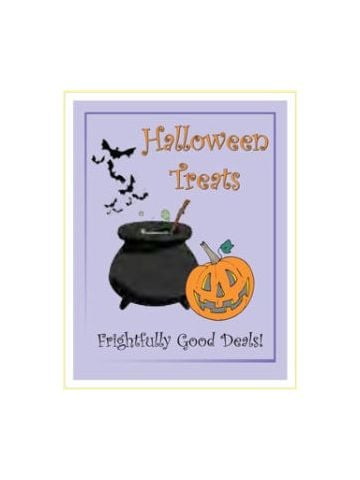Window Poster, "Halloween Treats", 28" x 36"