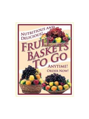 Window Poster, "Fruit Baskets", 28" x 36"