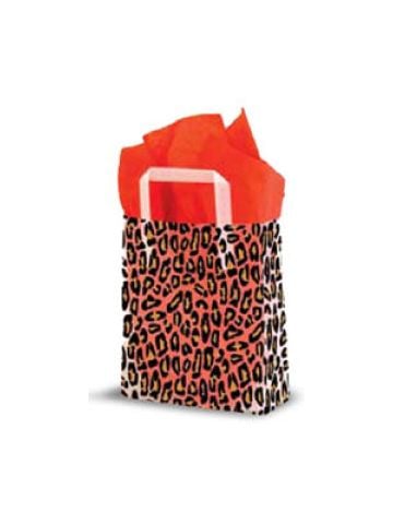 Leopard, Medium Shoppers with Tri-Fold Handles