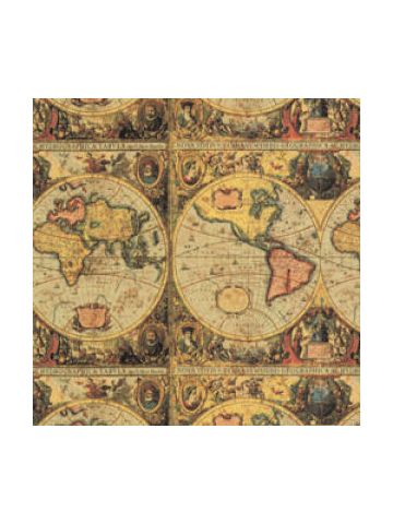 Animal Print Gift Wrap, Old World Map Victorian Process