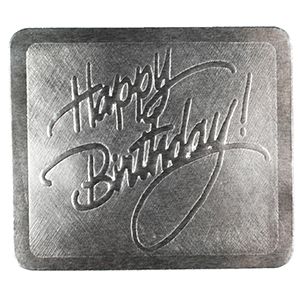 Happy Birthday - Silver, Gift Labels
