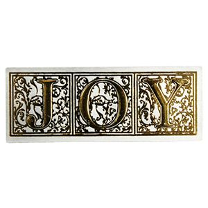 Joy - Gold on Silver, Gift Labels