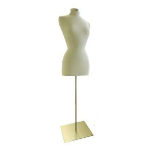 Female Dress Form Mannequin with Metal Base