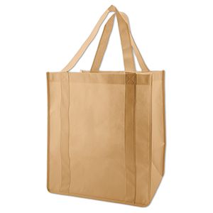 Reusable Grocery Bags, 12" x 8" x 13", Natural