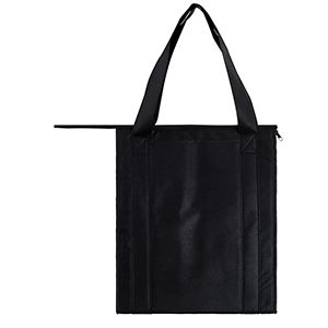 Insulated Reusable Grocery Bags, 13" x 10" x 15" x 10", Black