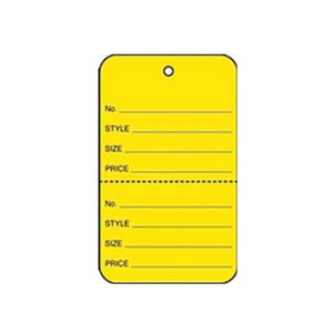 1 1/4" Yellow, UnStrung Apparel Colored Tags