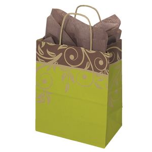 Medium Shopping Bag, Aruba, 8" x 4.75" x 10.25" (cub)