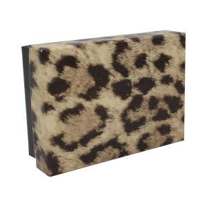 Leopard Patterned Jewelry Boxes, 3" x 2" x 1"