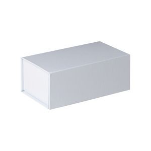 Gift Box Magnet Closure White Gloss, 7" x 2.75" x 4"