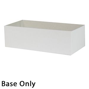 10" x 5" x 3", White Base, Hi Wall 2 Piece Gift Box