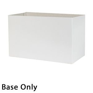 10" x 5" x 6", White Base, Hi Wall 2 Piece Gift Box