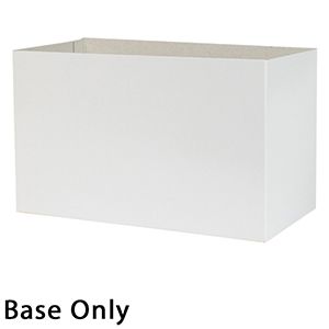 13" x 8" x 6", White Base, Hi Wall 2 Piece Gift Box