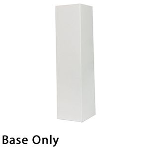 4" x 4" x 15", White Base, Hi Wall 2 Piece Gift Box