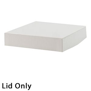 6" x 6", White Lid, Hi Wall 2 Piece Gift Box