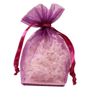 Gusseted Organza Bags, Ultra Violet, 4" x 6"