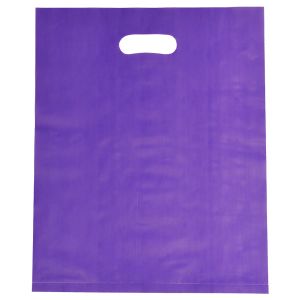 Grape, Frosted Merchandise Bags, 12" x 15"