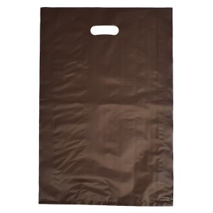 Espresso, Frosted Merchandise Bags, 14" x 3" x 21"