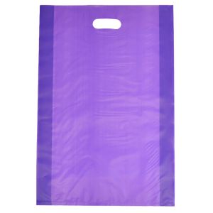 Grape, Frosted Merchandise Bags, 14" x 3" x 21"