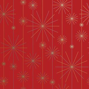 Starburst Red, Christmas Patterns Gift Wrap