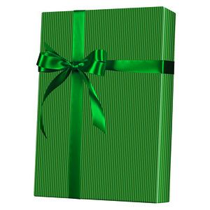 Masculine Gift Wrap, Gold & Green Stripe